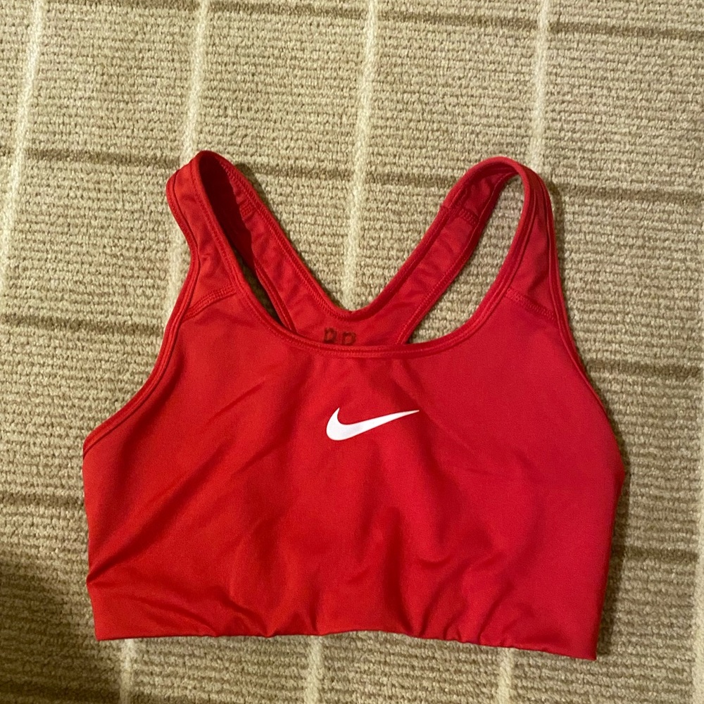 Nike red sports bra